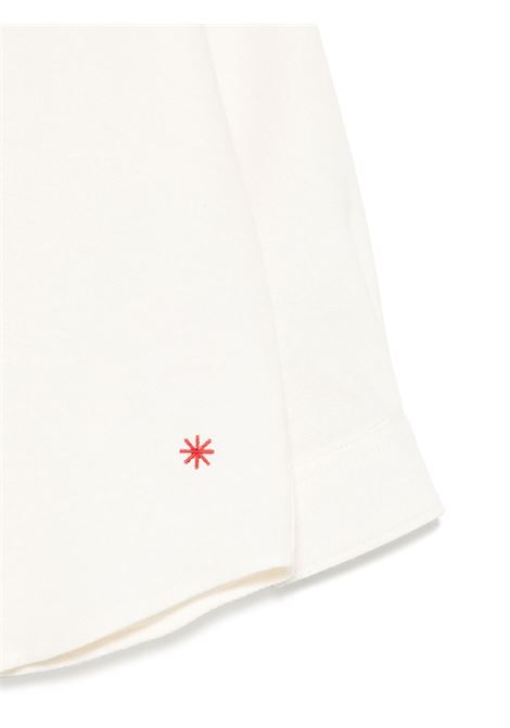 Camicia con ricamo MANUEL RITZ | MR3125ECRU